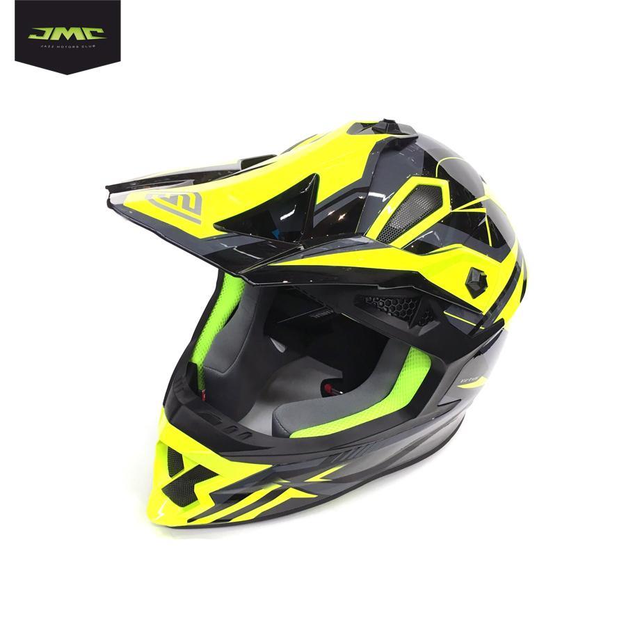 Мотошлем кроссовый Faseed FS-609 PKQH (Glossy black yellow)