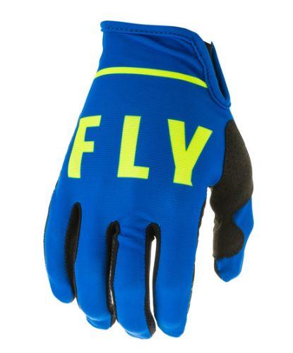 Перчатки FLY RACING LITE синие/чёрные/Hi-Vis жёлтые (2020)